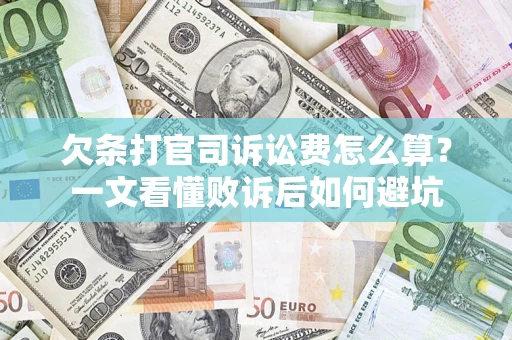 北京欠条打官司诉讼费怎么算？一文看懂败诉后如何避坑